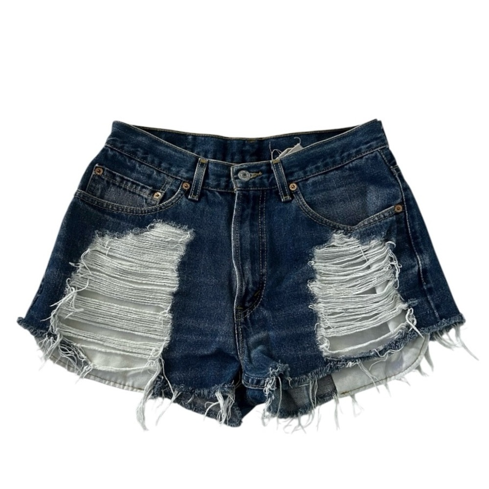 Vintage Levi’s / Furst of a Kind Cutoff Shorts, Medium to Dark Wash